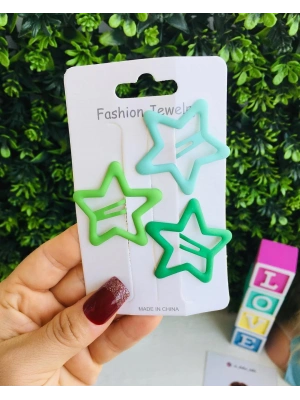 3’lü Orta Boy Yıldız Çıtçıt Toka