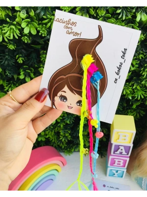 6lı Karışık Objeli Örgülü Saç