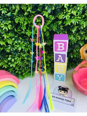 Kelebek Figürlü Yapay Saç