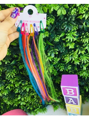 6’lı Çıtçıtlı Yapay Saç