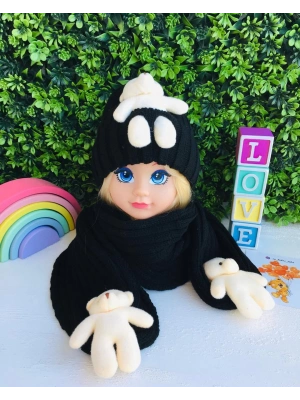 Ayıcıklı Atkı Bere Takımı