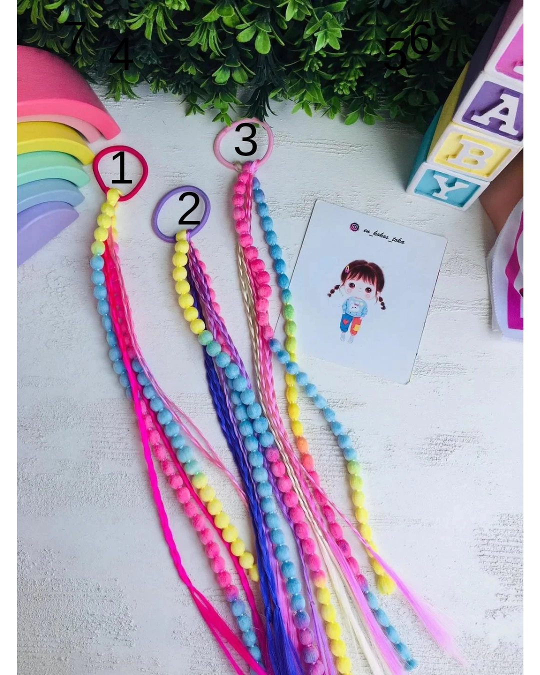 Bonbon Rengarenk Parti Saçı