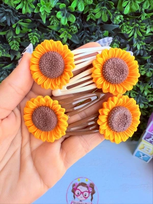 Büyük Boy Ayçiçeği Çıtçıt Toka