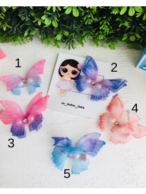 Büyük Boy İnci Detaylı Kelebek