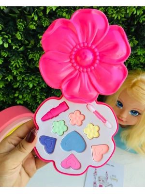 Çiçek Desenli Gerçek Sürülebilir Makyaj Seti