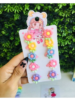 Çiçek Serisi 10lu Havlu Lastik Toka