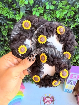 Çiçekli Balerin Topuz Tokası