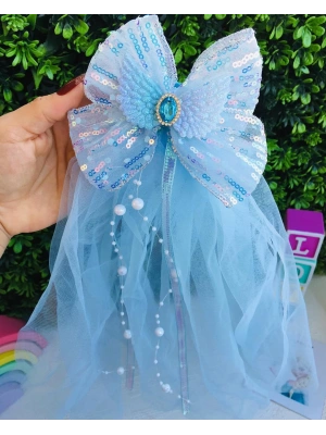 Elsa Uzun Duvaklı Fiyonk Toka