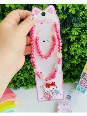 Hello Kıtyy Kolye Bileklik Seti