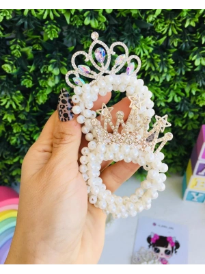 İnci Detaylı Prenses Toka