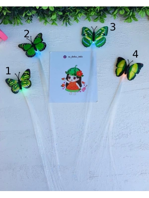Işıklı Kelebek Pens Tokalar
