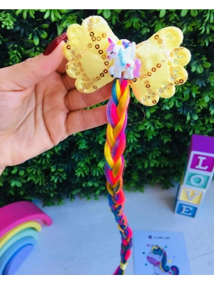 Işıllı Unicorn Örgü Yapay Saç