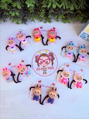 Kabartmalı Labubu Lastik Toka