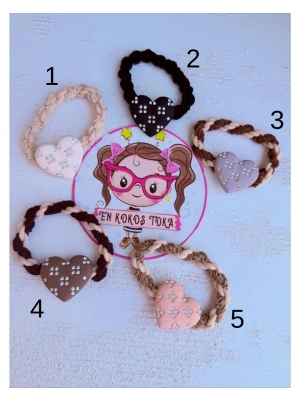 Kalpli Taş Detay’lı Lastik Toka