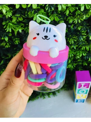 Kedi Kutulu Havlu Lastik Toka