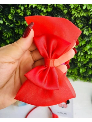 Kırmızı Tül Kurdale Taç