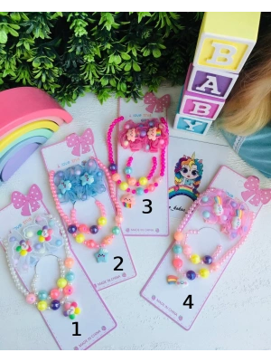 Kolye Bileklik Ve Klips Toka Seti