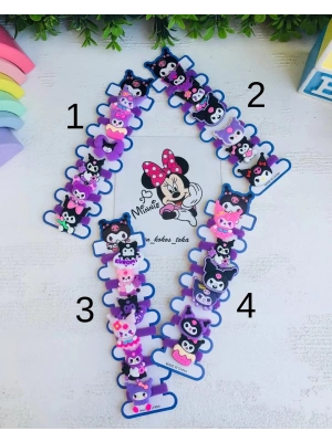 Kuromi 6lı Lastik Toka