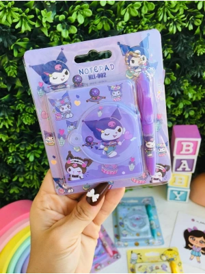 Kuromi Mini Boy Kalemli Not Defteri