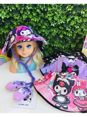 Kuromi Ve My Melody Sesli Zıplayan Kulaklı Şapkalar