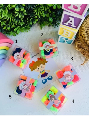 Kutulu Esnek Fırfırlı Lastik Tokalar