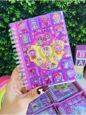 Labubu Orta Boy Sulu Sticker’lı Not Defteri