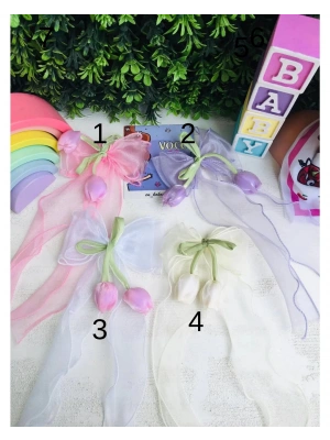 Lale Detaylı Fiyonk Toka