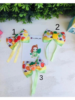 Meyve Desenli Fiyonk Toka