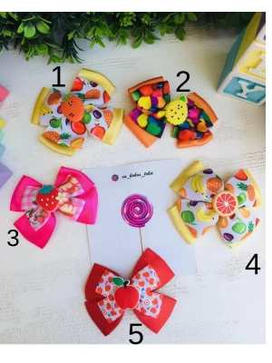 Meyve Desenli Fiyonk Toka