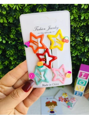 Meyveli 5li Çıtçıt Toka SEti