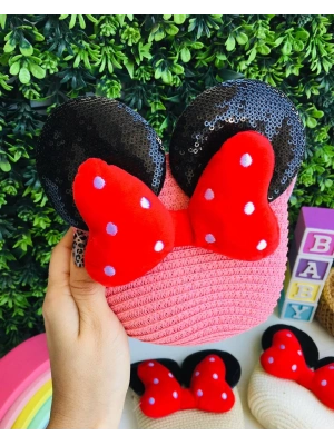 Mini Mouse Hasır Çanta