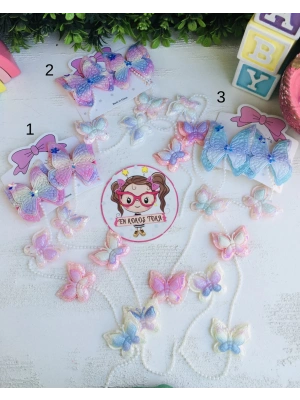 Örgü Örülebilen Kelebek Detaylı Toka