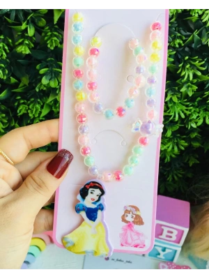 Pamuk Prenses Kolye Bileklik Seti