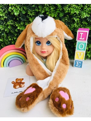 Peluş Zıplayan Kulaklı Şapkalar