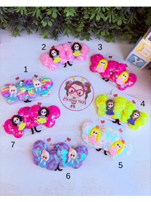 Pullu Prenses Detaylı Lastik Toka