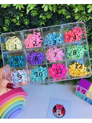 Rengarenk Yıldız Çıtçıt Tokalar