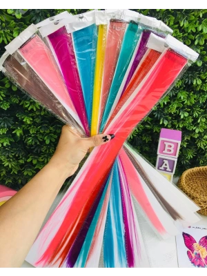 Renkli Çıtçıt Yapay Saç