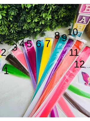 Renkli Çıtçıt Yapay Saç