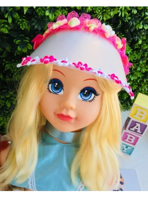 Çiçek Detaylı Şapka