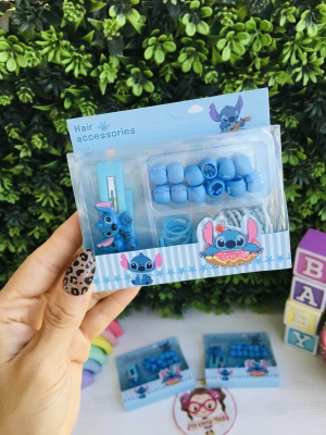 Stich Çantalı Klips ve Lastik Toka