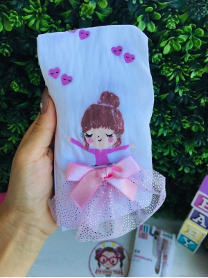 Tütü Etekli Prenses Ve Kalp Detaylı Külotlu Çorap