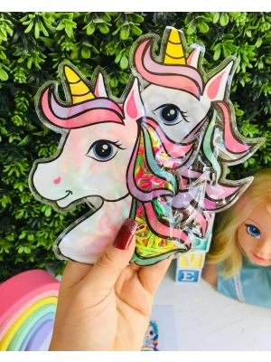 Unicorn Desenli Paket Cimcime Lastik Toka