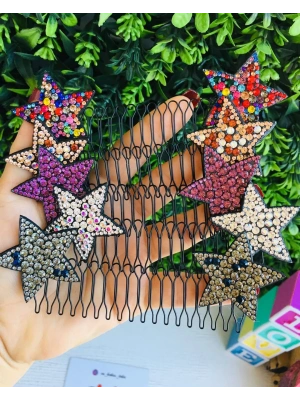 Yıldız Desenli Tarak Toka