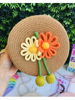 Yuvarlak Hasır Çanta