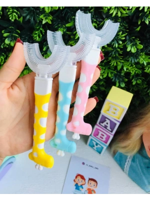 Zürafa Desenli Diş Fırçası