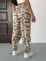 Pileli Kamuflaj Paraşüt Pantolon
