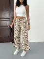 Yandan Cepli Kamuflaj Paraşüt Pantolon