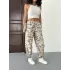 Pileli Kamuflaj Paraşüt Pantolon