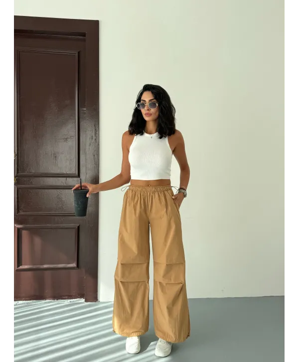 Pileli Paraşüt Pantolon