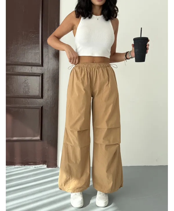 Pileli Paraşüt Pantolon